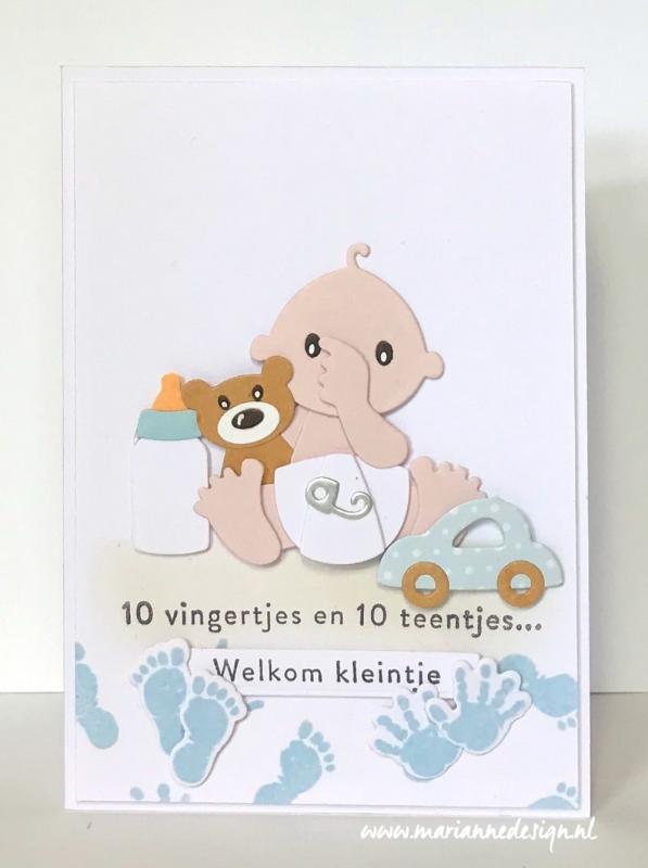 Marianne Design - Stamp & die - New Born handjes & voetjes (CS1085)