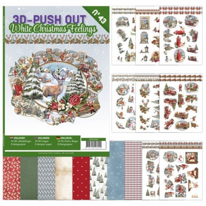 3D Push Out Book 43 - White Christmas Feelings