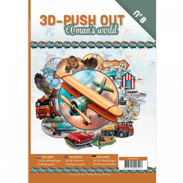 3D Push Out Book 08 - A Man's World