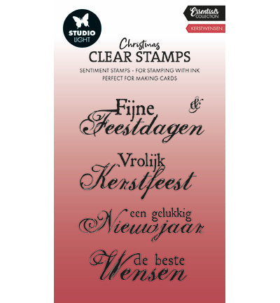 SL Essentials Clearstamps Kerstwensen NL nr.697