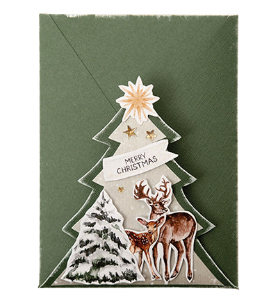 SL Die-cut Paperpad Festive Forest Essentials nr.204