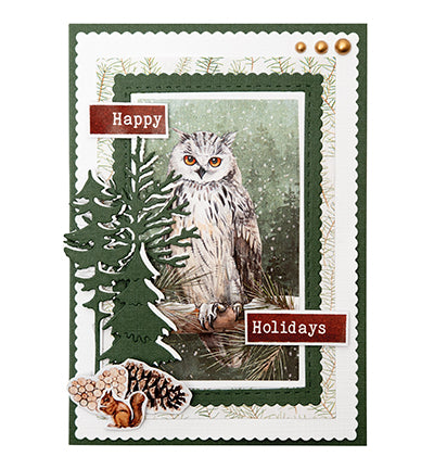 SL Die-cut Paperpad Festive Forest Essentials nr.204