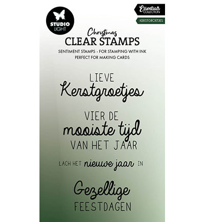 SL Clearstamps Kerstgroetjes Essentials nr.695