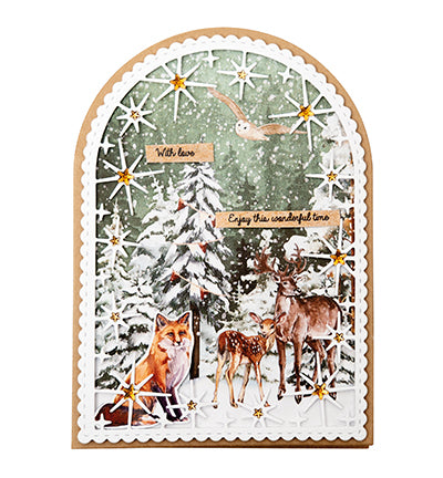 SL Die-cut Paperpad Festive Forest Essentials nr.204