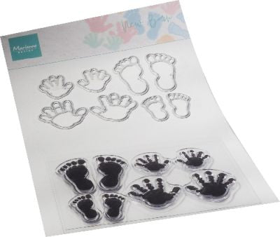 Marianne Design - Stamp & die - New Born handjes & voetjes (CS1085)