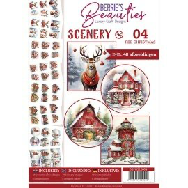 3D Pushout boek Berrie’s Beauties Scenery 04 Red Christmas