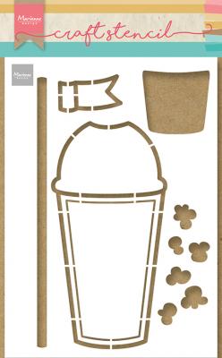 MD Craft Stencil Smoothie Cup by Marleen PS8121