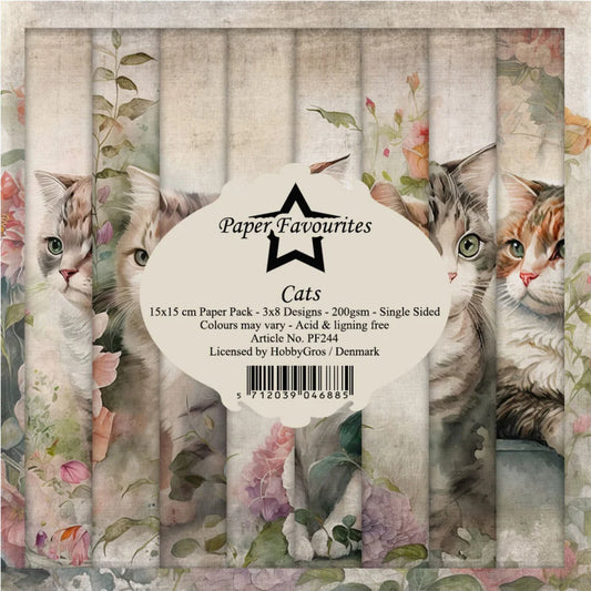 Paper Favourites | 15x15cm Paperpack Cats