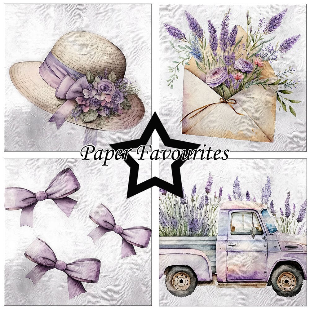 Paper Favourites | 15x15cm Paperpack Lavender PF273