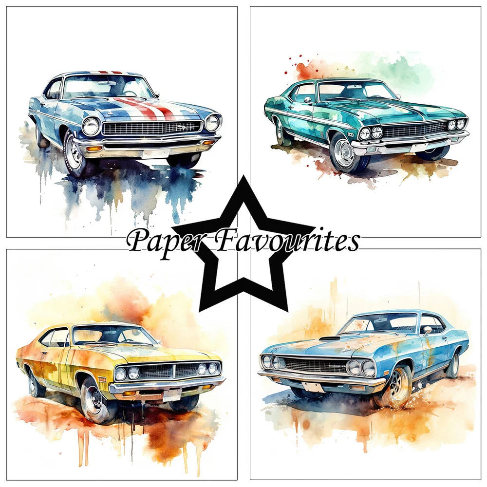 Paper Favourites | 15x15cm Paperpack Muscle Cars