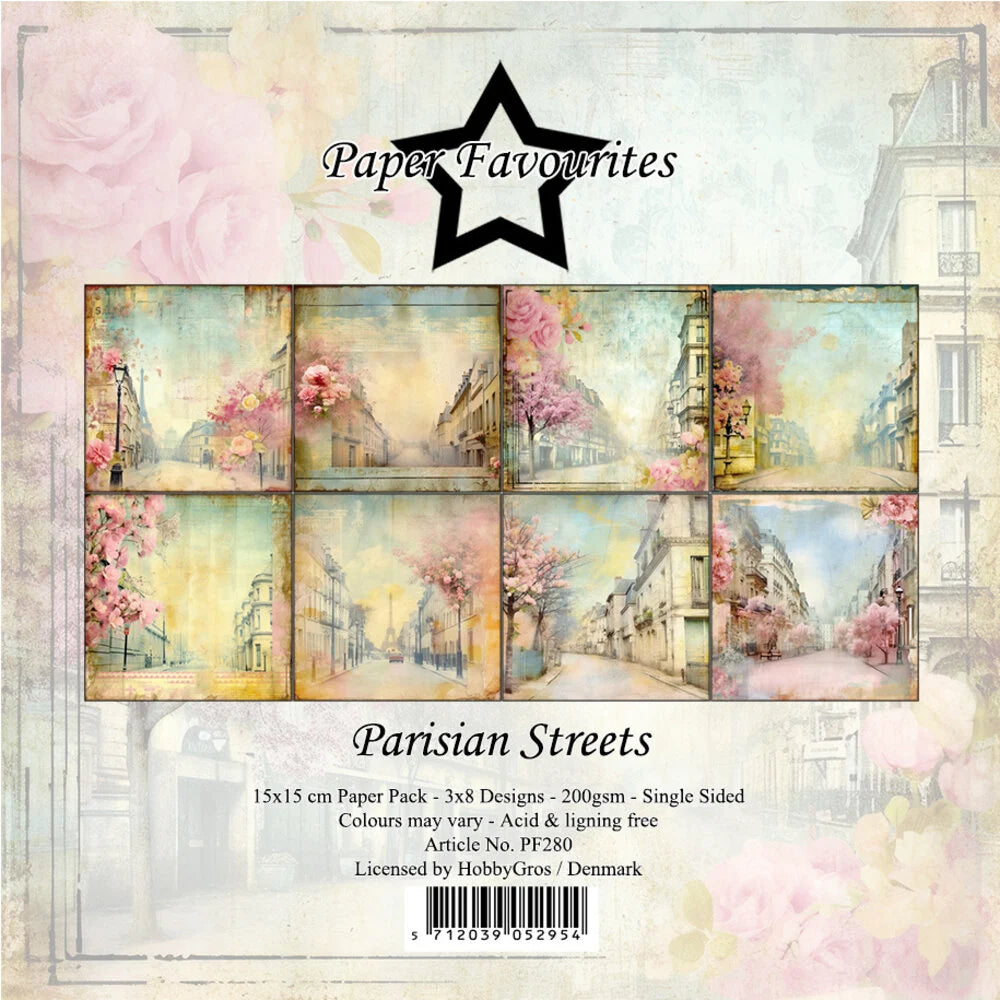 Paper Favourites | 15x15cm Paperpack Parisian Streets