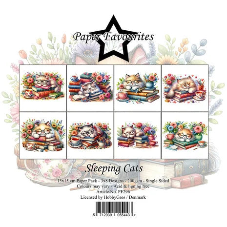 Paper Favourites | 15x15cm Paperpack Sleeping cats