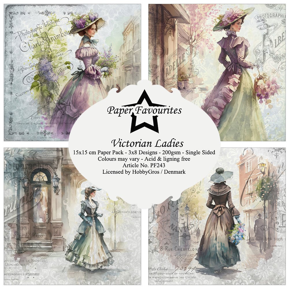 Paper Favourites | 15x15cm Paperpack Victorian Ladies