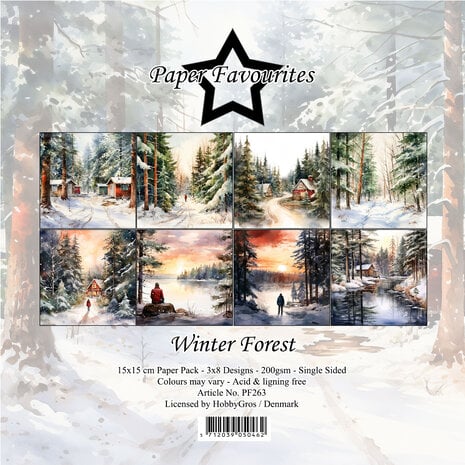 Paper Favourites | 15x15cm Paperpack Winter Forest