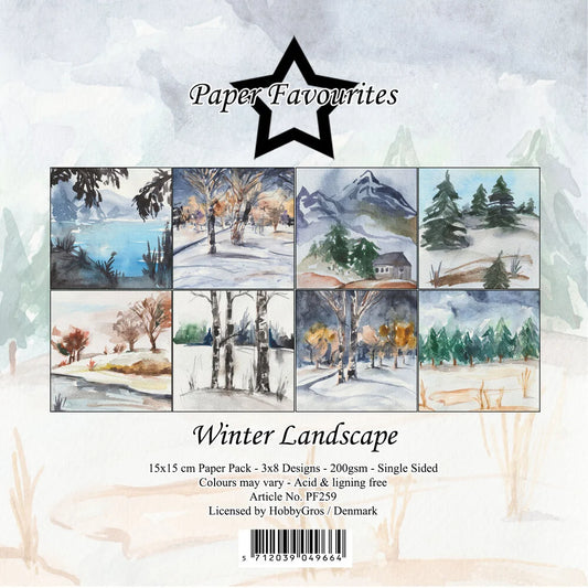 Paper Favourites | 15x15cm Paperpack Winter Landscape